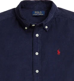 Børn Polo Ralph Lauren Skjorter|Konfirmationstøj|Skjorte - Fløjl - Newport Navy