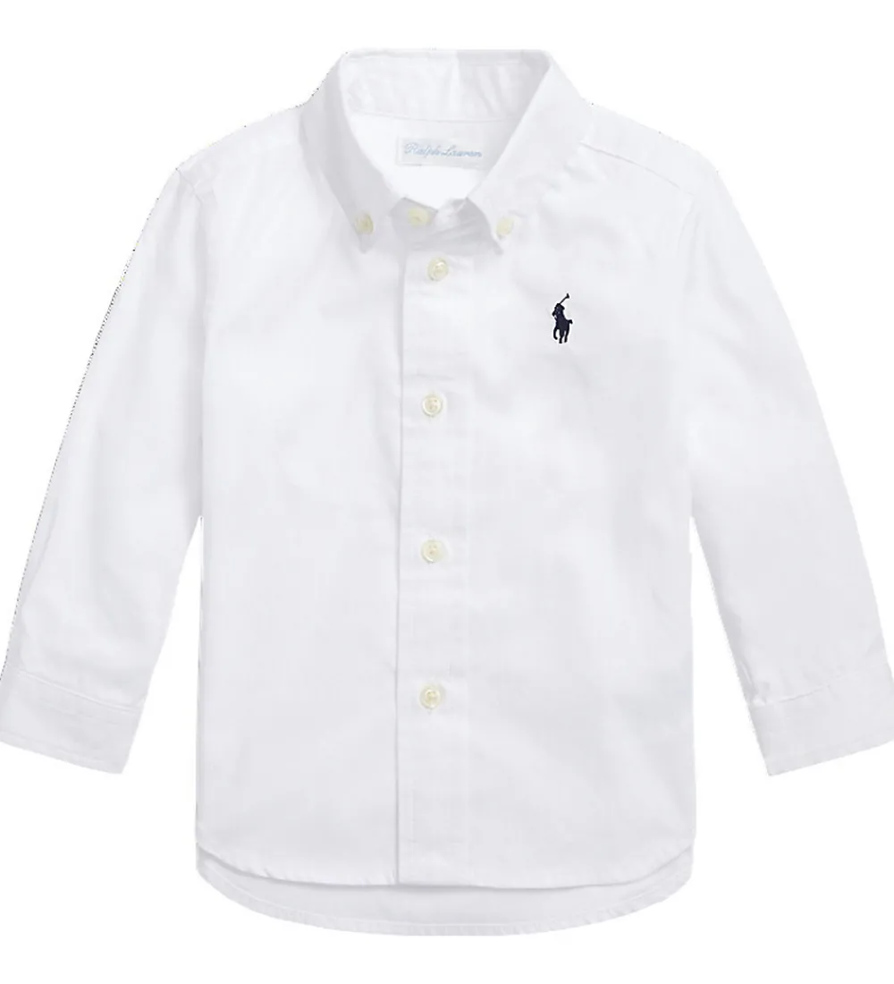 Børn Polo Ralph Lauren Konfirmationstøj>Skjorte - Slim Fit - Hvid