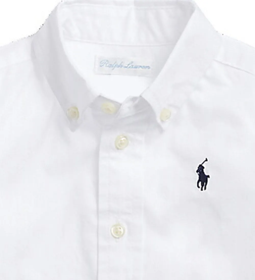 Børn Polo Ralph Lauren Konfirmationstøj>Skjorte - Slim Fit - Hvid