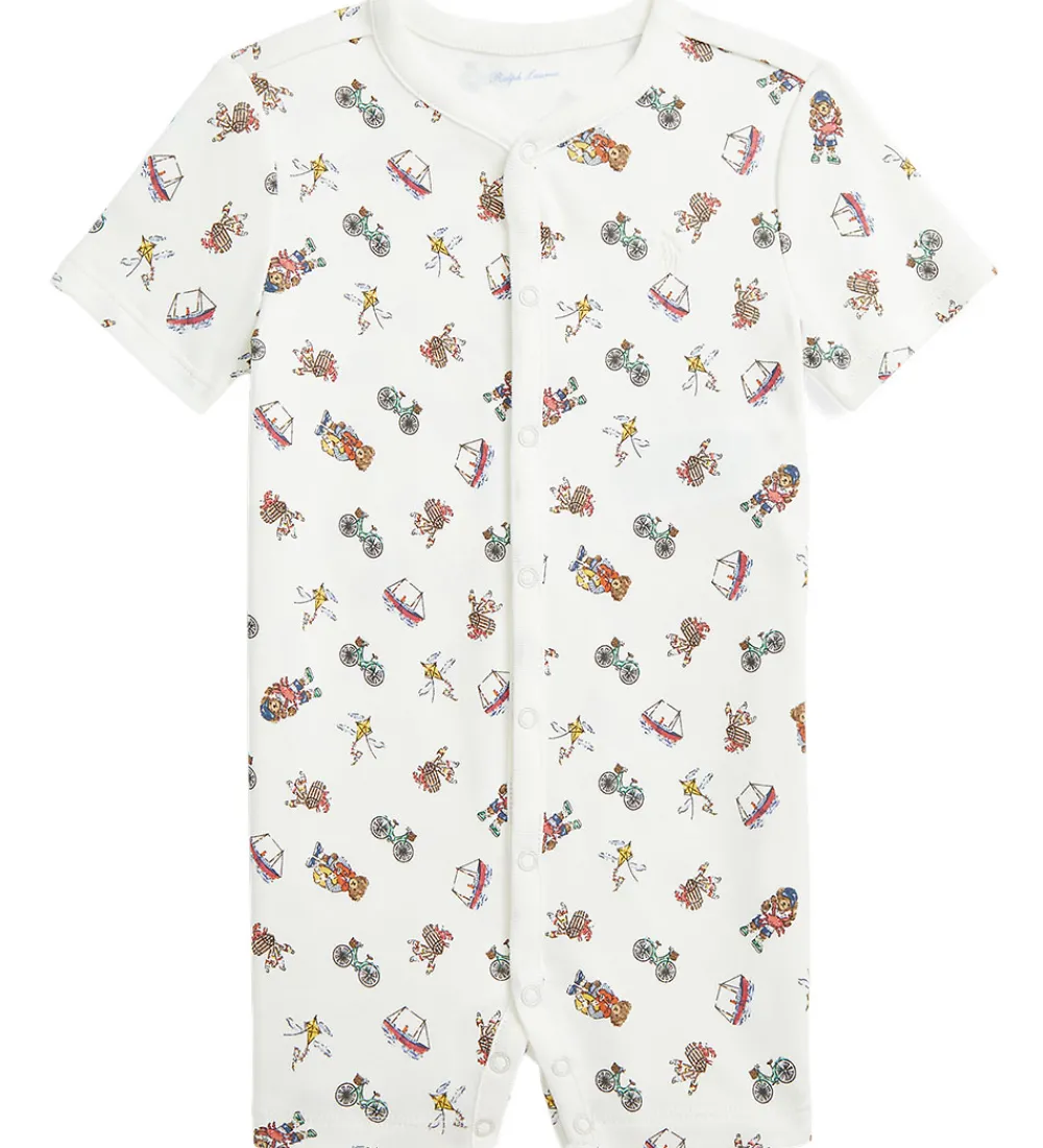 Børn Polo Ralph Lauren Sommerdragter|Sommedragt - Hvid m. Print
