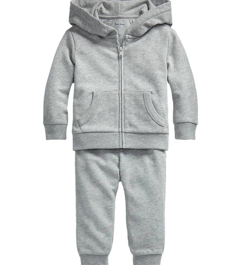 Børn Polo Ralph Lauren Shorts Og Knickers|Sweatsæt - Core Replen - Gråmeleret