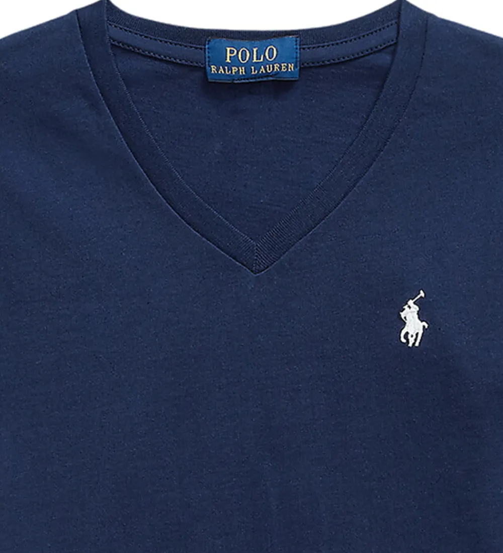 Børn Polo Ralph Lauren T-Shirts|Pigetøj|T-shirt - Newport Navy