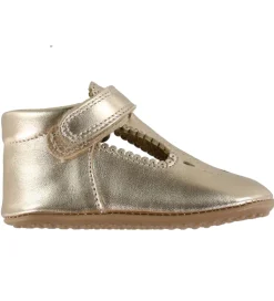 Pom Pom Begyndersko>Ballerina hjemmesko - T-bar - Dusry Gold