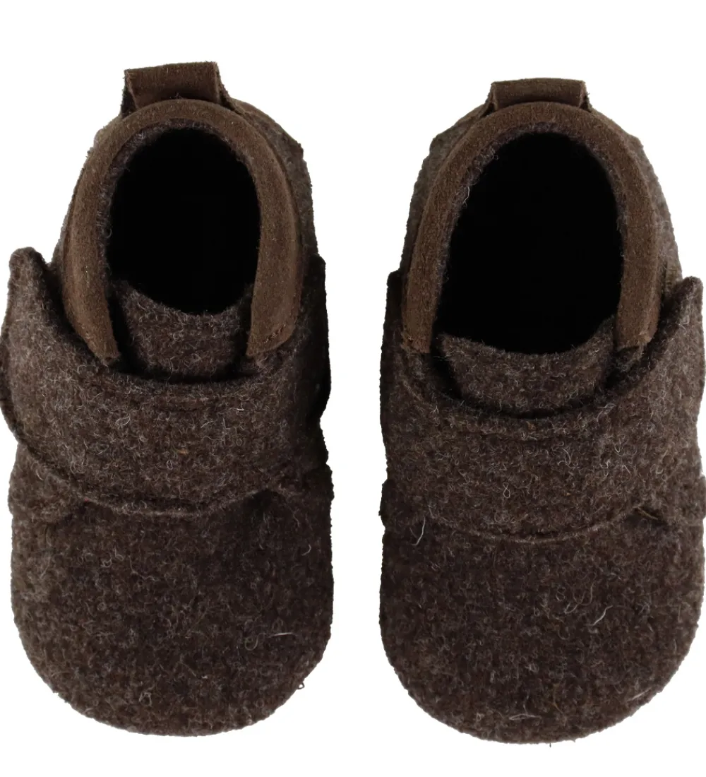 Pom Pom Hjemmesko|Begyndersko>Hjemmesko - Uld - Brun