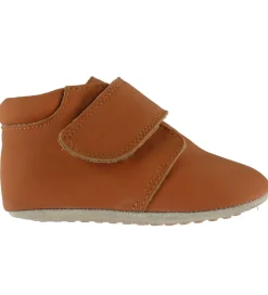 Børn Pom Pom Børnesko Og Babysko|Begyndersko>Skindfutter - Beginners Velcro - Noos - Camel