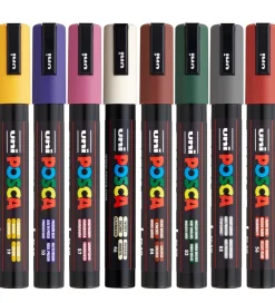 Posca Tuscher Og Farver|Tuscher - PC-5M - 8 stk. - Kolde Farver