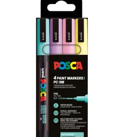 Posca Tuscher Og Farver>Tuscher - PC-3M - 4 stk. - Afdæmpede farver
