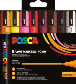 Posca Tuscher Og Farver>Tuscher - PC-5M - 8 stk. - Multifarvet