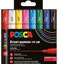 Posca Tuscher Og Farver>Tuscher - PC-1M - 8 stk. - Multifarvet