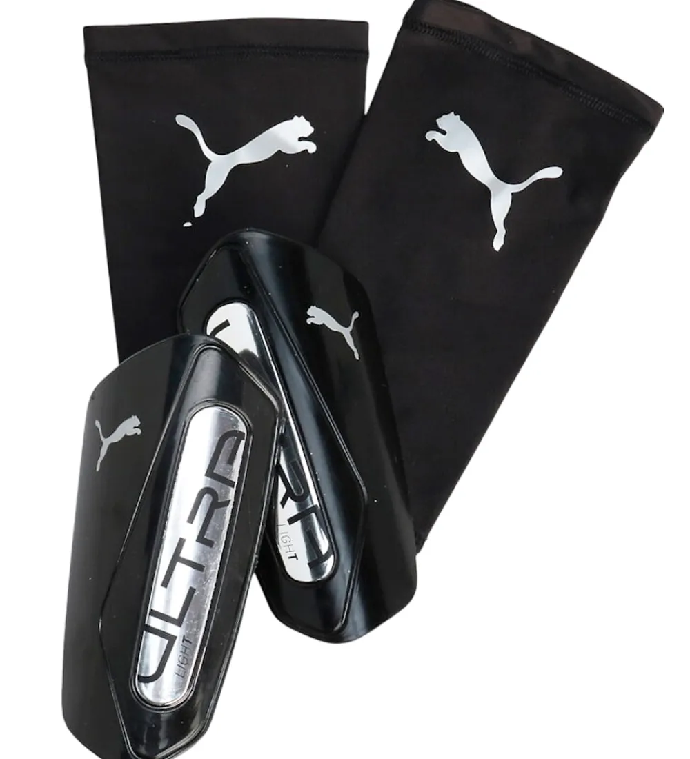 Puma Benskinner|Fodbold|Benskinner - ULTRA Light - Sort/Sølv