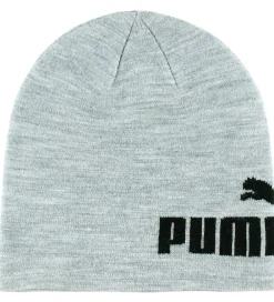Børn Puma Huer Og Hatte|Hue - Strik - Ess Mid Crown - Light Gray Heather/ Black