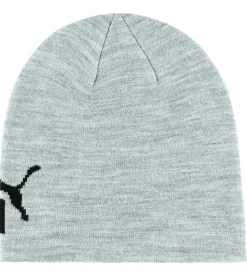 Børn Puma Huer Og Hatte|Hue - Strik - Ess Mid Crown - Light Gray Heather/ Black