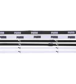 Puma Hårbånd>Pandebånd - 6-pak - Hvid/Sort