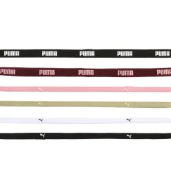 Puma Hårbånd|Pandebånd - 6-pak - Ruby Shimmer/Pink/Lux Army