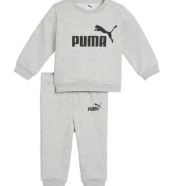 Puma Træningssæt|Sweatsæt - Minicats Ess Crew - Light Gray Heather