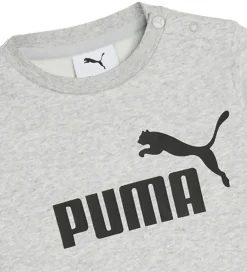 Puma Træningssæt|Sweatsæt - Minicats Ess Crew - Light Gray Heather