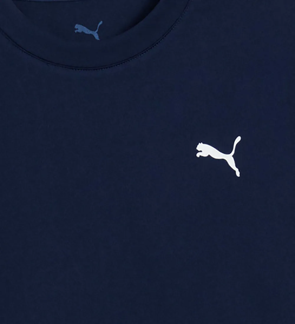 Puma T-Shirts Og Toppe|Træning Og Gymnastik|T-shirt - Tad - New Navy
