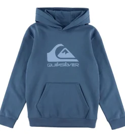 Børn Quiksilver Hættetrøjer|Hættetrøje - Comp Logo - China Blue