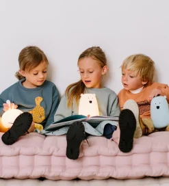 Rabbit & Friends Natlamper|Fritstående Lamper|Lampe - Bjørn - 17x11 cm - Rose