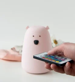 Rabbit & Friends Natlamper>Lampe - Stor Bjørn m. Fjernbetjening - 11x17 cm