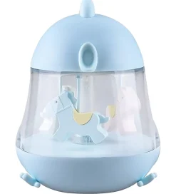 Rabbit & Friends Natlamper|Lampe - 16x13 cm - Karrusel m. Musik - Blå