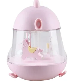 Rabbit & Friends Natlamper|Lampe - 16x13 cm - Karrusel m. Musik - Rosa