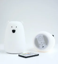 Rabbit & Friends Natlamper|Fritstående Lamper|Lampe m. Højtaler - 11x15,5 cm - Bjørn m. Fjern