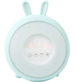 Rabbit & Friends Natlamper|Fritstående Lamper>Vækkeur m. Lys - 20x15x6 cm - Wake Up - Blå