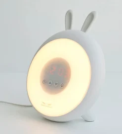 Rabbit & Friends Natlamper|Fritstående Lamper>Vækkeur m. Lys - 20x15x6 cm - Wake Up - Blå