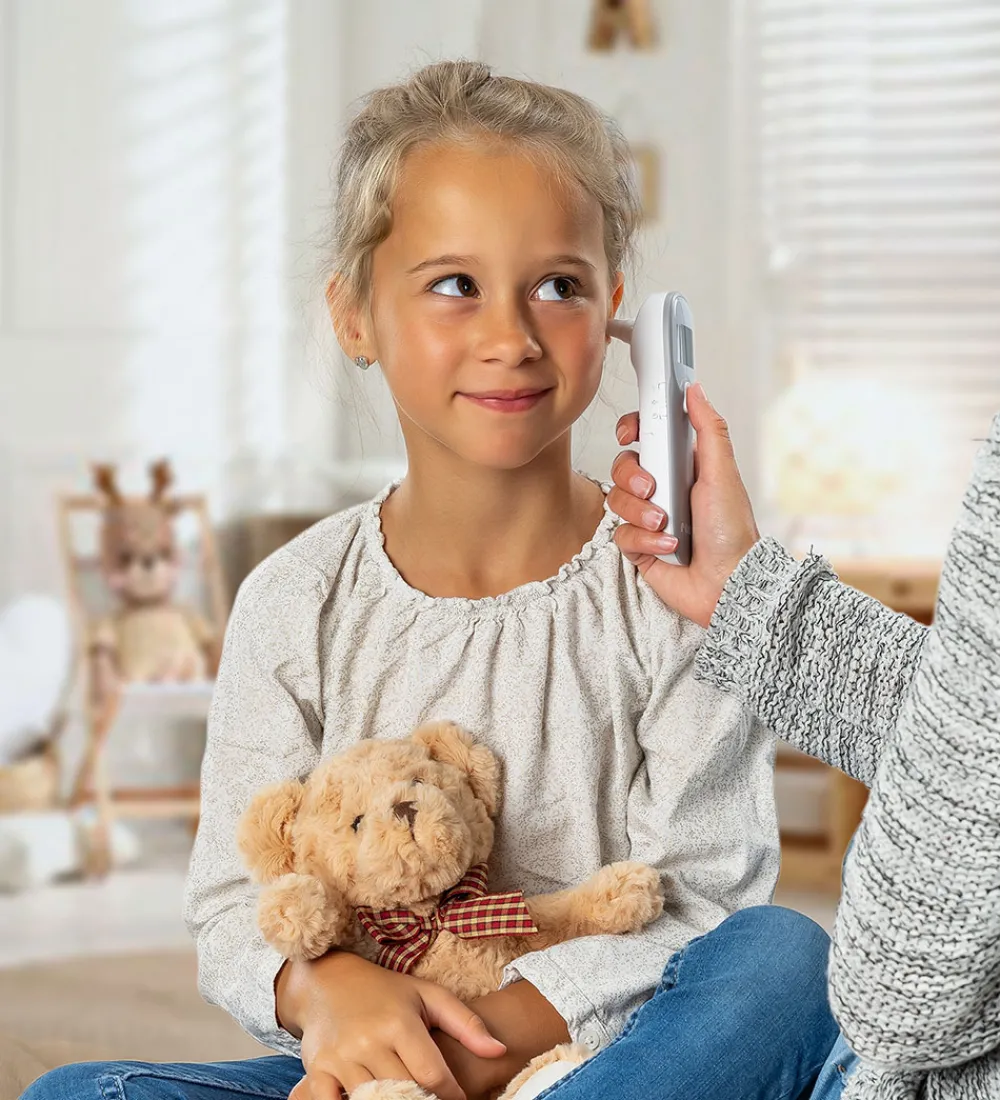 Reer Pleje- Og Toiletartikler|Termometer|Kontaktløs Øretermometer - 3-i-1 - Infrarødt