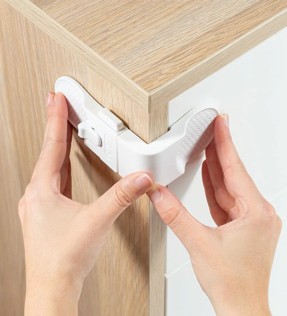 Børn Reer Børnelåse>Skab/Skuffe Lås - Hvid