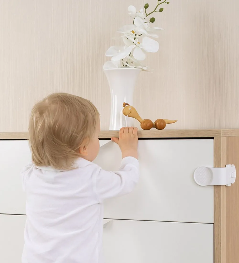 Børn Reer Børnelåse>Skab/Skuffe Lås - Hvid