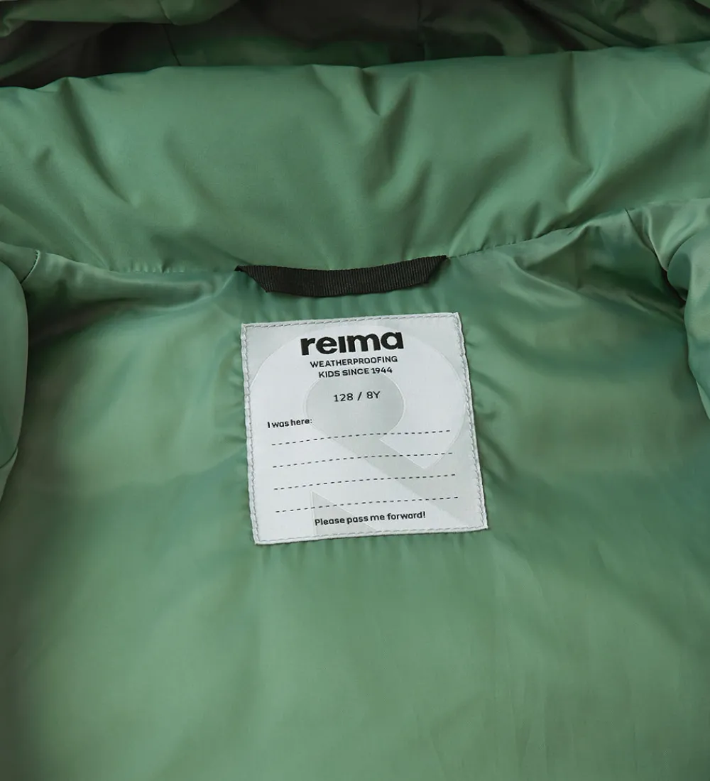 Børn Reima Overgangsjakker|Dunjakker Og Dynejakker|Dynefrakke - Kumpula - Green Clay