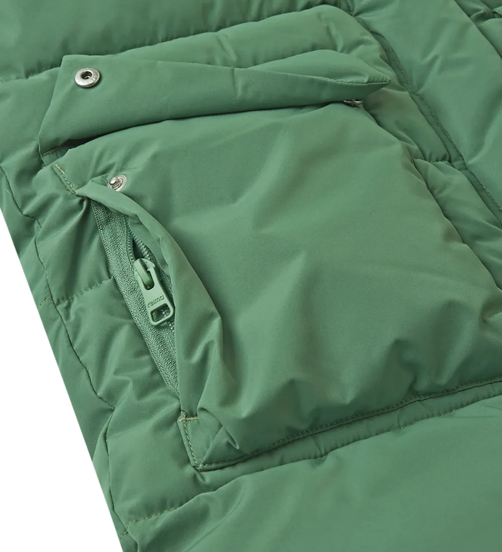 Børn Reima Overgangsjakker|Dunjakker Og Dynejakker|Dynefrakke - Kumpula - Green Clay