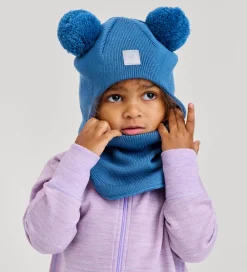 Børn Reima Elefanthuer|Elefanthue - Strik - Vekkuli - 2-Lags - Blue Ocean