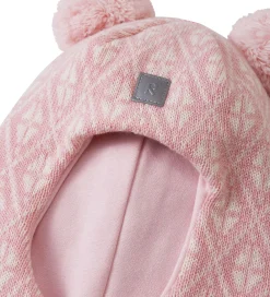 Børn Reima Elefanthuer>Elefanthue - Uld/Bomuld - Strik - Kuuraan - 2-lags Pale Ro