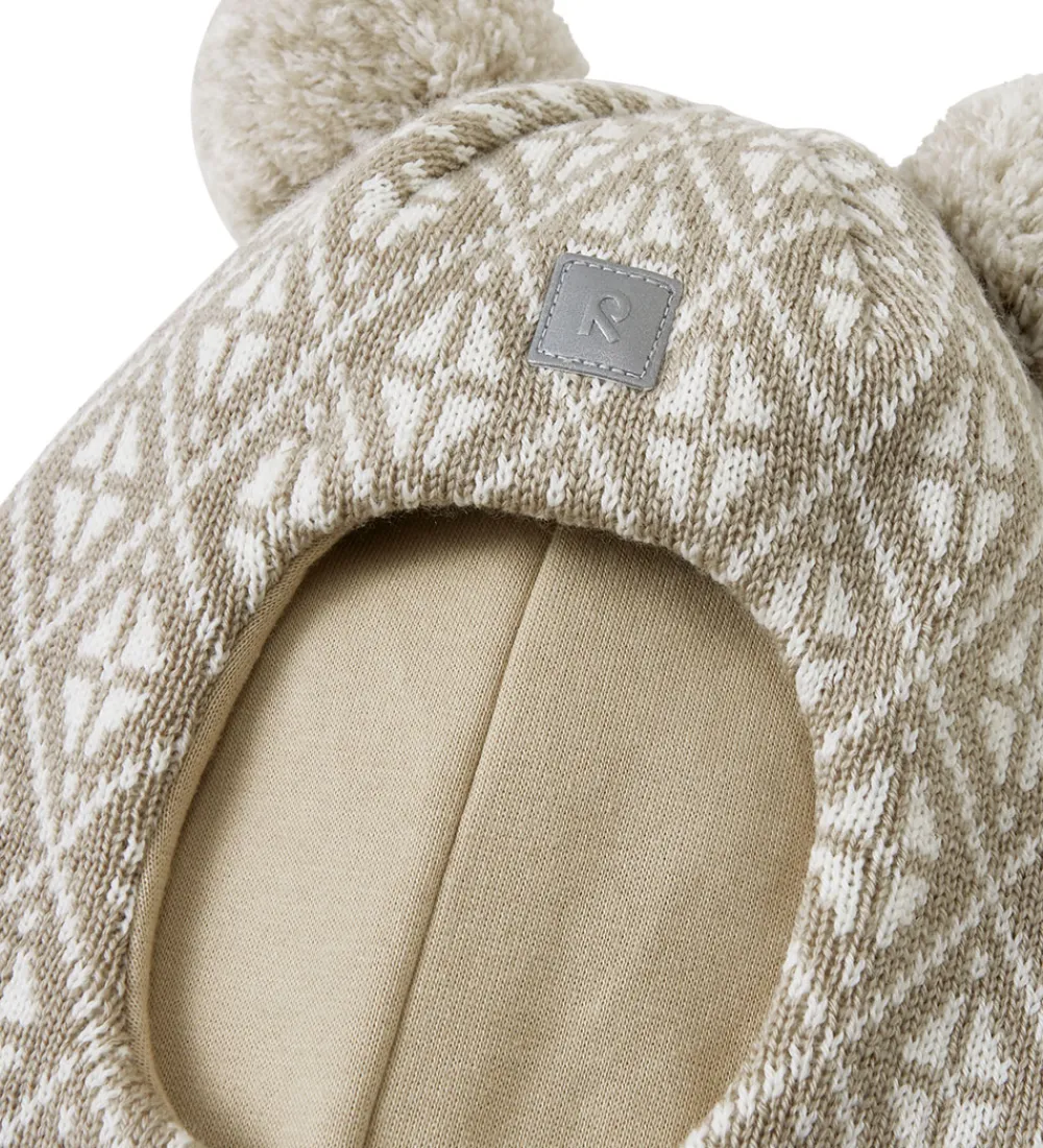 Børn Reima Elefanthuer|Elefanthue - Uld/Bomuld - Kuuraan - 2-Lags - Earthy Beige