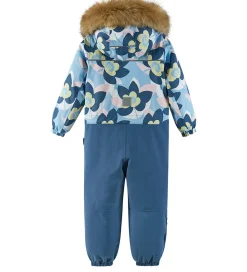 Børn Reima Flyverdragter|Flyverdragt - Kipina - Frozen Blue m. Blomster