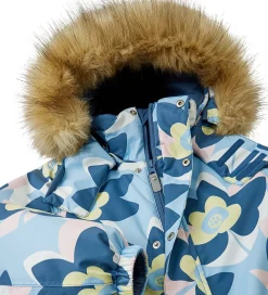 Børn Reima Flyverdragter|Flyverdragt - Kipina - Frozen Blue m. Blomster