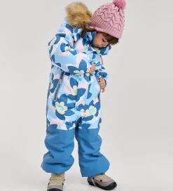 Børn Reima Flyverdragter|Flyverdragt - Kipina - Frozen Blue m. Blomster