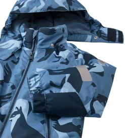 Børn Reima Flyverdragter></noscript>Flyverdragt - Kurikka - Blue Ocean m. Print