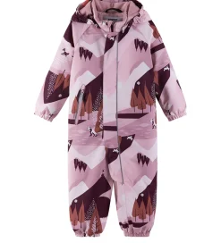 Børn Reima Flyverdragter|Flyverdragt - Puhuri - Grey Pink m. Print
