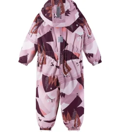 Børn Reima Flyverdragter|Flyverdragt - Puhuri - Grey Pink m. Print