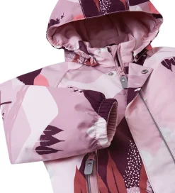 Børn Reima Flyverdragter|Flyverdragt - Puhuri - Grey Pink m. Print