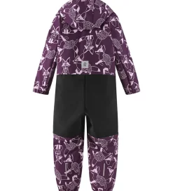 Børn Reima Softshell|Softshelldragt m. Fleece - Nurmes - Lilla m. Ræve