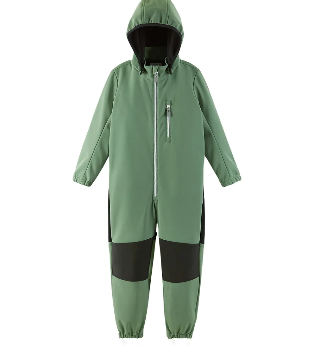 Børn Reima Softshell>Softshelldragt m. Fleece - Nurmes - Green Clay