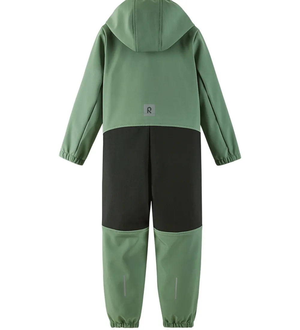 Børn Reima Softshell>Softshelldragt m. Fleece - Nurmes - Green Clay