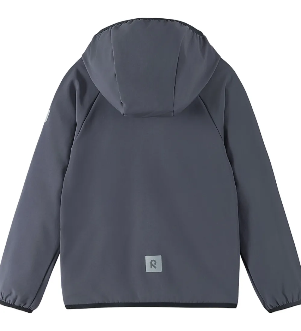 Børn Reima Softshell|Softshelljakke m. Fleece - Mukana - Grå/Sort