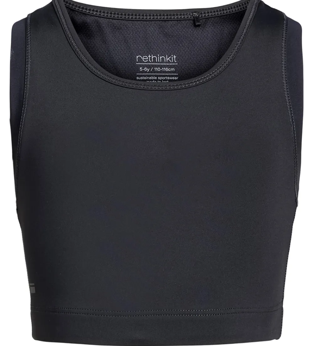Rethinkit T-Shirts Og Toppe|Sportstop - Cropped - Thea - Sort