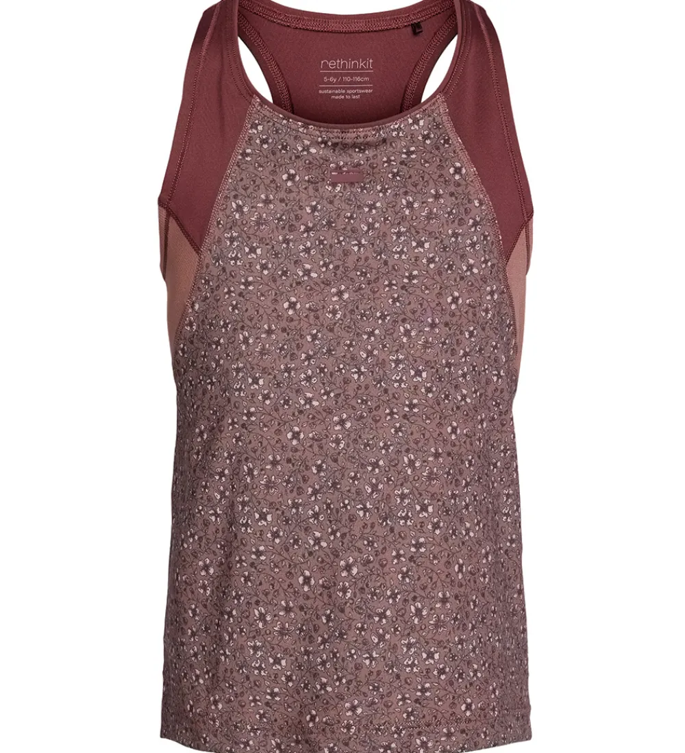 Rethinkit T-Shirts Og Toppe|Tanktop - Anais - Rose Brown Flowers